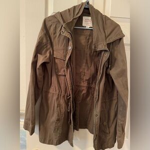 Ashley Sunrise Collection Green Utility Jacket, sz XL, gently worn